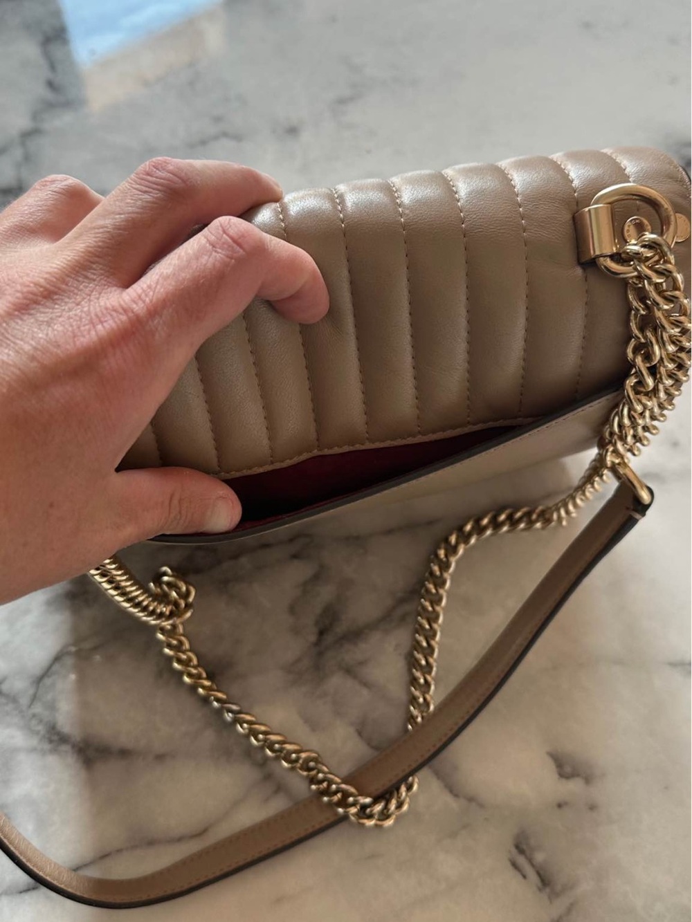Coach Quilted Crossbody Bag w Napa Leather - Picture 7 of 10